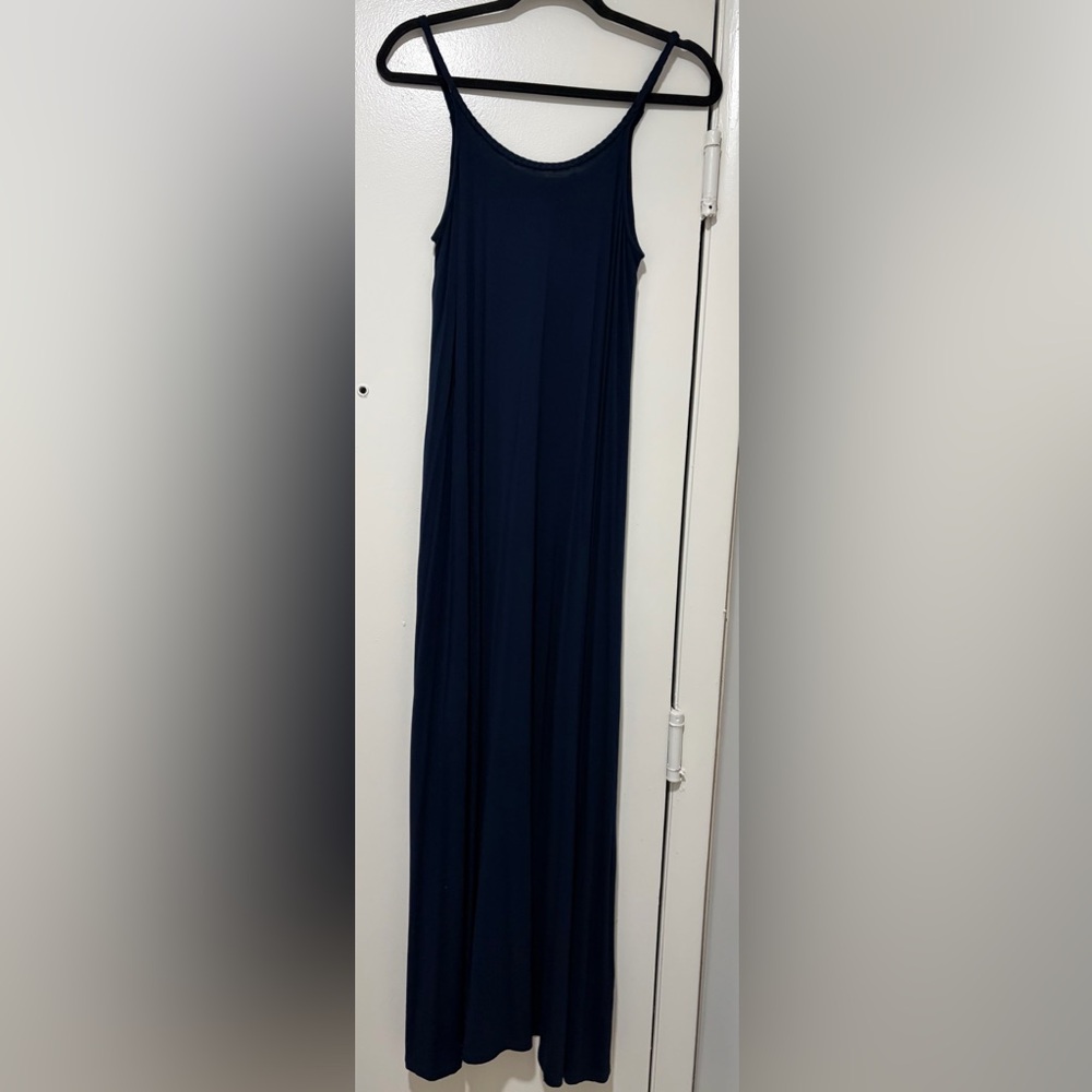 Elegant Navy Blue Maxi Skirt